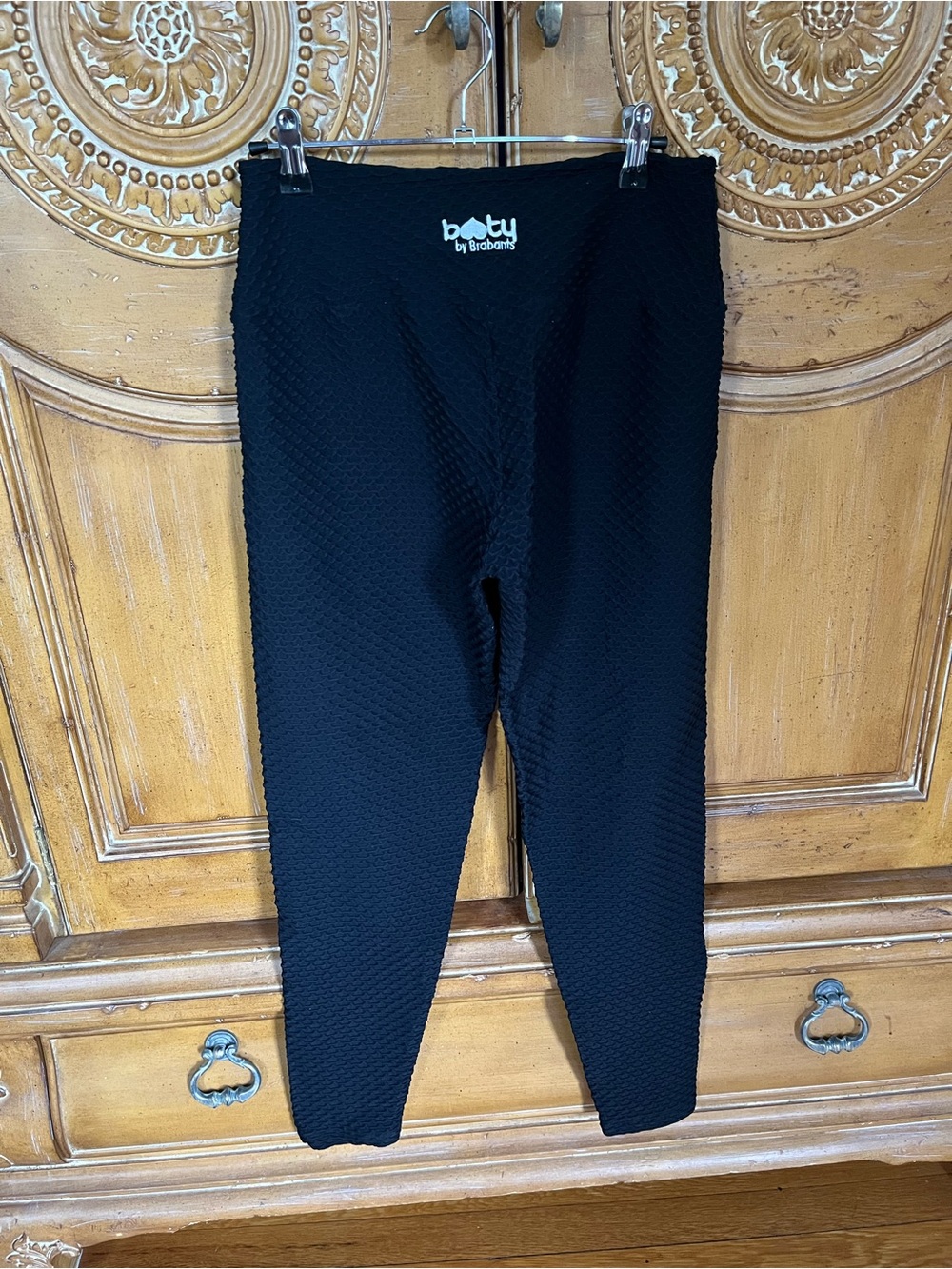 Booty by Brabants Textured Black High-Waist Leggings